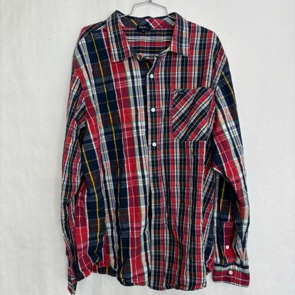 LRG wovens plaid button up shirts mens size 3XL